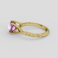 1.62 Ct. Pink Spinel Ring, 14K Yellow Gold 4