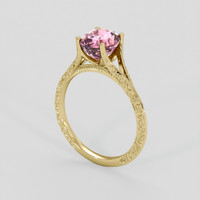 1.80 Ct. Pink Tourmaline Ring, 14K Yellow Gold 2
