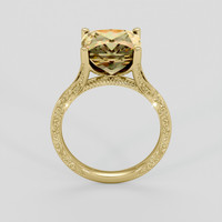 4.53 Ct. Multi Color Tourmaline Ring, 14K Yellow Gold 3