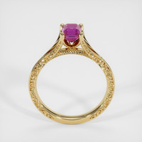 1.14 Ct. Pink Sapphire Ring, 14K Yellow Gold 3