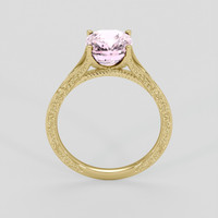 3.07 Ct. Pink Sapphire Ring, 14K Yellow Gold 3