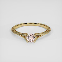 0.60 Ct. Padparadscha Sapphire Ring, 14K Yellow Gold 1