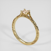 0.60 Ct. Padparadscha Sapphire Ring, 14K Yellow Gold 2