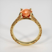 2.83 Ct. Padparadscha Sapphire Ring, 14K Yellow Gold 3