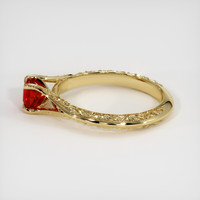 0.71 Ct. Ruby Ring, 14K Yellow Gold 4