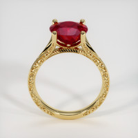 4.28 Ct. Ruby Ring, 14K Yellow Gold 3