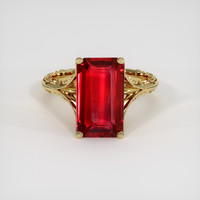 5.02 Ct. Ruby Ring, 14K Yellow Gold 1