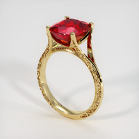 4.32 Ct. Ruby Ring, 14K Yellow Gold 2