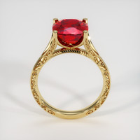 4.32 Ct. Ruby Ring, 14K Yellow Gold 3