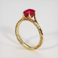 1.44 Ct. Ruby Ring, 14K Yellow Gold 2