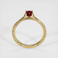 0.57 Ct. Ruby Ring, 14K Yellow Gold 3