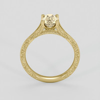 1.49 Ct. Peach Sapphire Ring, 14K Yellow Gold 3