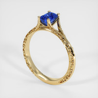 1.03 Ct. Sapphire Ring, 14K Yellow Gold 2