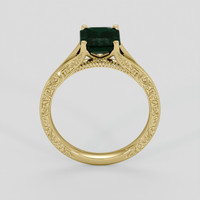 2.00 Ct. Bluish Green Sapphire Ring, 14K Yellow Gold 3