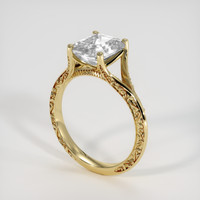 2.23 Ct. White Sapphire Ring, 14K Yellow Gold 2
