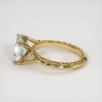 2.23 Ct. White Sapphire Ring, 14K Yellow Gold 4