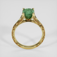 2.29 Ct. Bluish Green Sapphire Ring, 14K Yellow Gold 3
