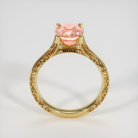 3.51 Ct. Padparadscha Sapphire Ring, 14K Yellow Gold 3