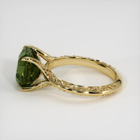 4.66 Ct. Green Sapphire Ring, 14K Yellow Gold 4