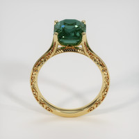 4.55 Ct. Green Sapphire Ring, 14K Yellow Gold 3