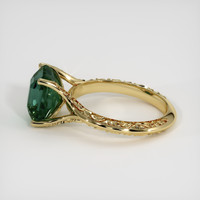 4.55 Ct. Green Sapphire Ring, 14K Yellow Gold 4