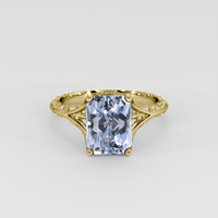 2.74 Ct. Violet Sapphire Ring, 14K Yellow Gold 1
