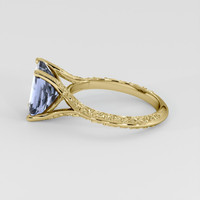 2.74 Ct. Violet Sapphire Ring, 14K Yellow Gold 4