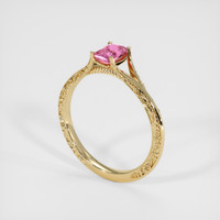 1.04 Ct. Sapphire Ring, 14K Yellow Gold 2
