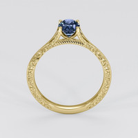 1.17 Ct. Blue Sapphire Ring, 14K Yellow Gold 3