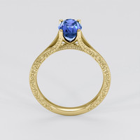 1.46 Ct. Blue Sapphire Ring, 14K Yellow Gold 3