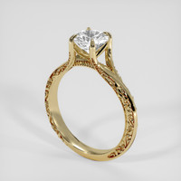 1.58 Ct. White Sapphire Ring, 14K Yellow Gold 2