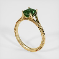 1.85 Ct. Green Sapphire Ring, 14K Yellow Gold 2