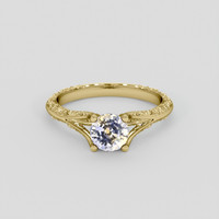 1.14 Ct. Bi Color / Parti Sapphire Ring, 14K Yellow Gold 1