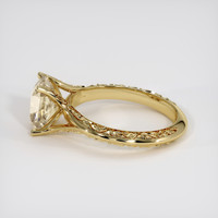 1.68 Ct. Peach Sapphire Ring, 14K Yellow Gold 4