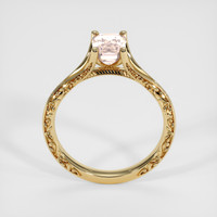 1.50 Ct. Peach Sapphire Ring, 14K Yellow Gold 3