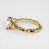 1.50 Ct. Peach Sapphire Ring, 14K Yellow Gold 4