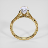 1.30 Ct. Bluish Purple Sapphire Ring, 14K Yellow Gold 3