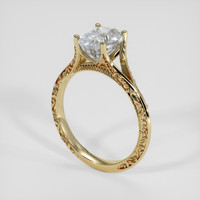 2.52 Ct. White Sapphire Ring, 14K Yellow Gold 2