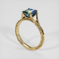 1.49 Ct. Bi Color Sapphire Ring, 14K Yellow Gold 2