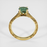 1.57 Ct. Bluish Green Sapphire Ring, 14K Yellow Gold 3