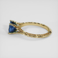 2.05 Ct. Greenish Blue Sapphire Ring, 14K Yellow Gold 4