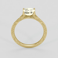 1.78 Ct. Peach Sapphire Ring, 14K Yellow Gold 3