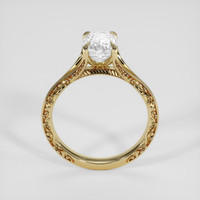 2.10 Ct. White Sapphire Ring, 14K Yellow Gold 3