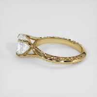 2.10 Ct. White Sapphire Ring, 14K Yellow Gold 4