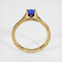 0.45 Ct. Blue Sapphire Ring, 14K Yellow Gold 3