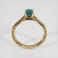 1.51 Ct. Bluish Green Sapphire Ring, 14K Yellow Gold 3