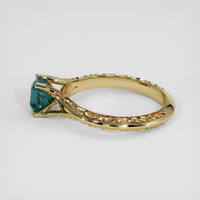 1.51 Ct. Bluish Green Sapphire Ring, 14K Yellow Gold 4