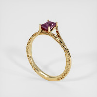 0.81 Ct. Sapphire Ring, 14K Yellow Gold 2