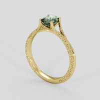 1.14 Ct. Color Change Sapphire Ring, 14K Yellow Gold 2