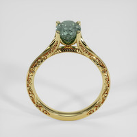 1.98 Ct. Bluish Green Sapphire Ring, 14K Yellow Gold 3